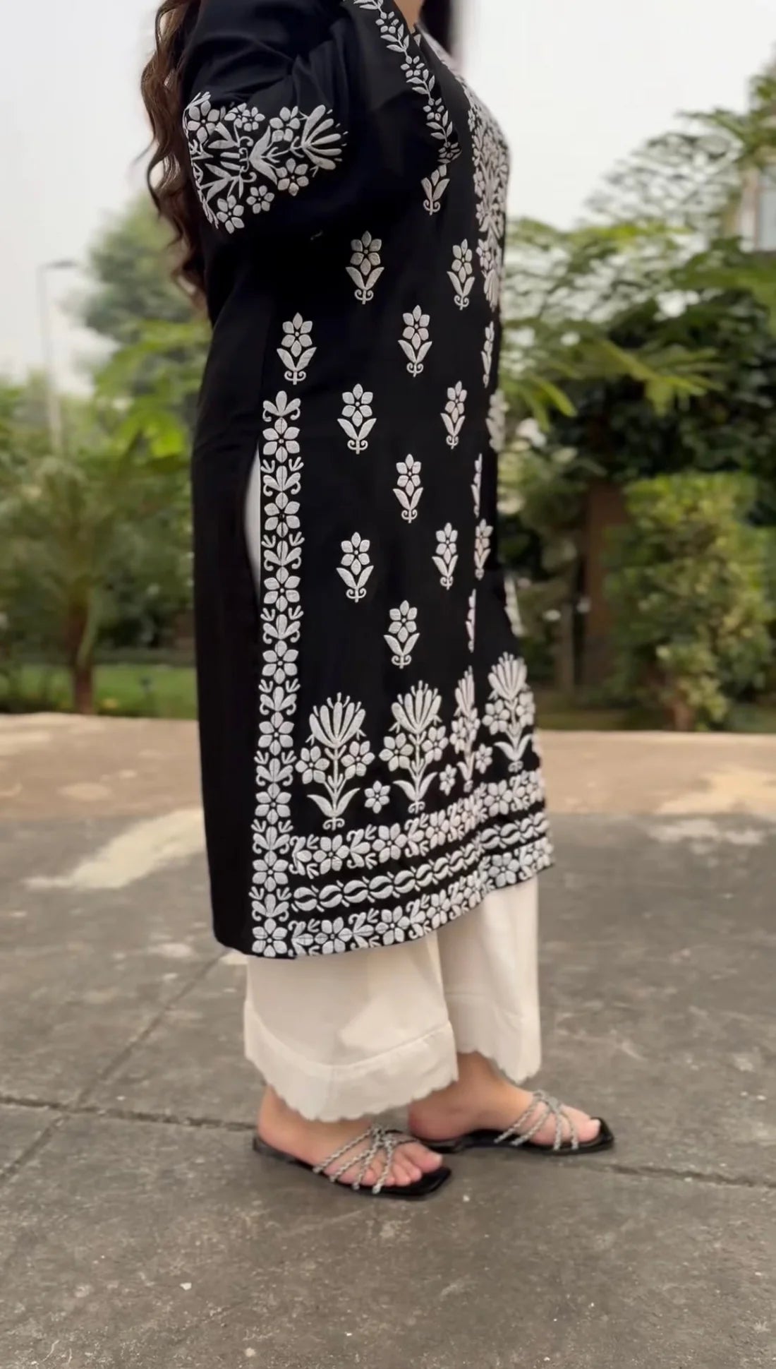 FOXY Embossed Chicken Kari Kurti