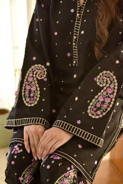 Black Embroidered-2PCs