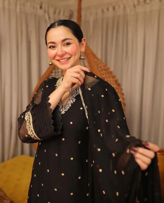 HANIA AMIR Shafoon Embroidered 3pcs