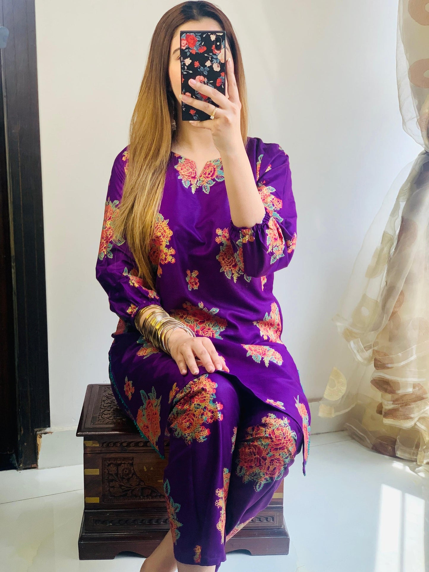 GULABAY-GUL PRINT 2PCS STITCHED